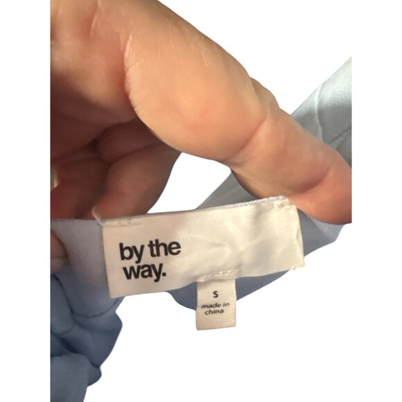 Revolve Light Blue Sleeveless Maxi Dress With Side Slit By The Way. S - Picture 6 of 6